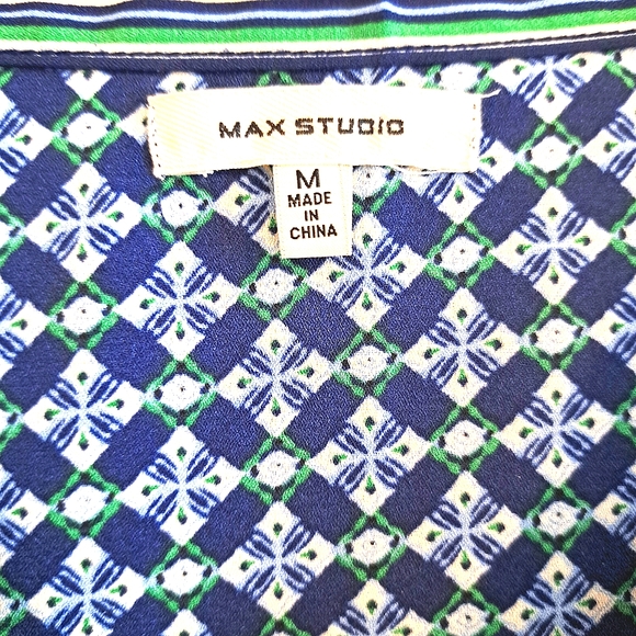 Max Studio Tie Front Top Size M - Picture 5 of 5
